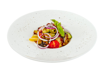 Grilled vegetables (zucchini, eggplant, onions, peppers, asparag