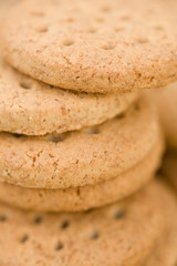Stack of biscuits, full frame