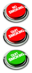 Quit smoking and no smoking button
