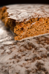Lebkuchen, a soft traditional German gingerbread