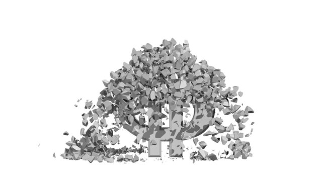 Crumbling Dollar Sign