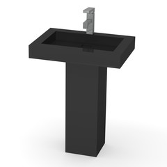 3d render of modern basin