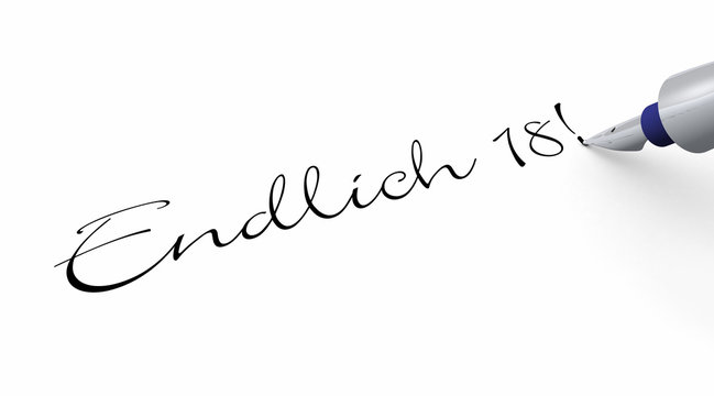 Stift Konzept - Endlich 18!