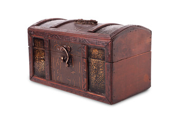 Closed Wooden Treasure Chest