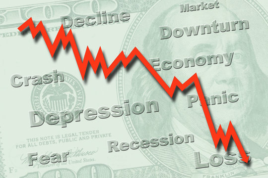 Economy recession concept