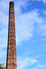 Smokestack of an old abandoned industrial