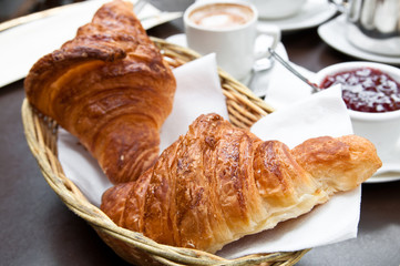 coffee and croissants