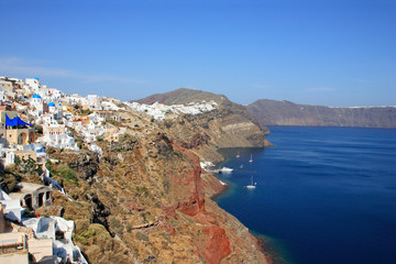 Obraz premium view of Fira town - Santorini Greece