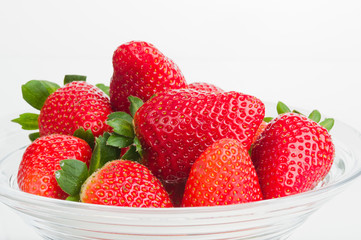 Strawberries in plate