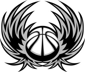 Basketball Template with Wings...