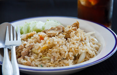 fried rice with pork, Thai style