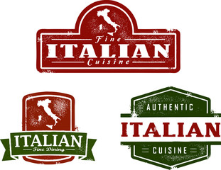 Vintage Italian Restaurant Graphics