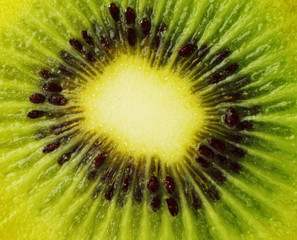 Background of cut kiwi fruit
