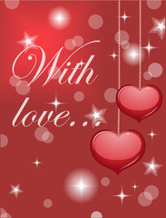 Naklejka premium Love background