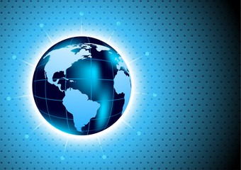 Background with glboe