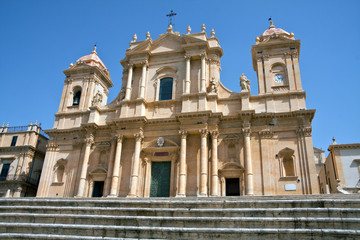 Fototapeta na wymiar Włochy, Sycylia, Noto, katedra