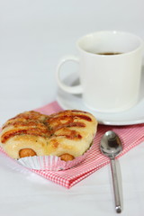 bread and coffee cup