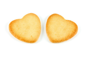 two hearts cookie