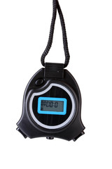 Fototapeta premium electronic sport timer isolated on white