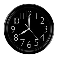 Black wall clock