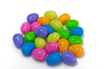 Fototapeta na wymiar Plastic Easter Eggs