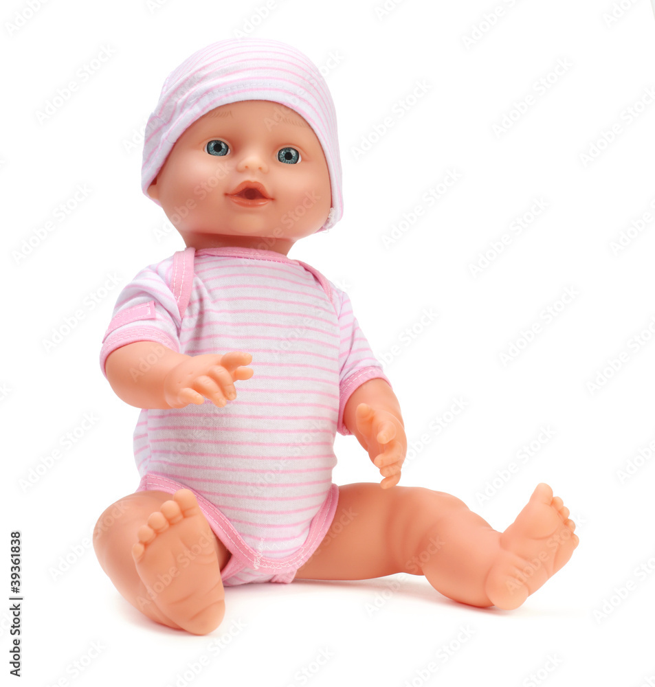 Wall mural baby doll