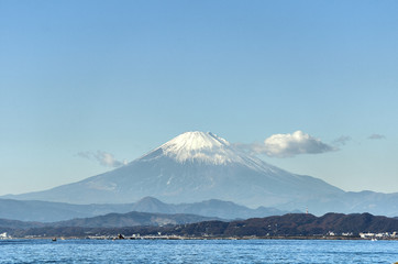 江ノ島から見える富士山