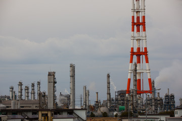 Oil refinery in Japan