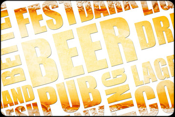 beer background text