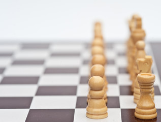 Chess game of strategy business concept application