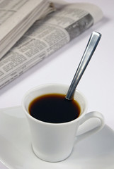 tasse de café & nouvelles