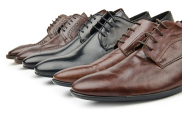 Male shoes in fashion concept