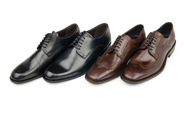 Male shoes in fashion concept