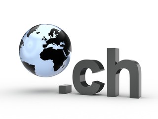 3D Domain ch mit Weltkugel