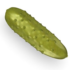 3d render of cucumber vegetable