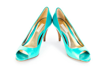 Female shoes in fashion concept