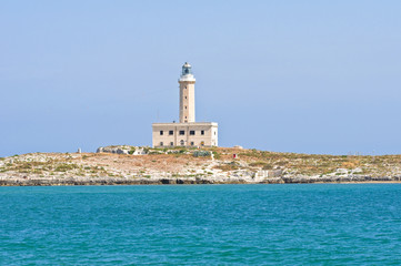 St. Eufemia Lighthouse. Vieste. Puglia. Italy.