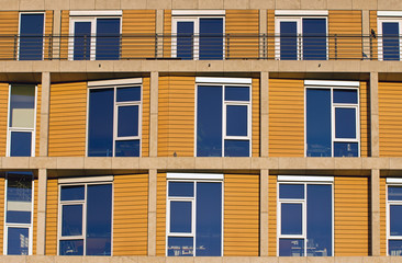 Facade of a modern office building