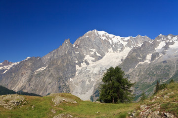 Fototapeta na wymiar Monte Bianco - Mont Blanc, Włochy