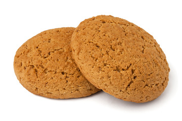 two oat cookies
