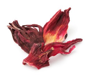 dried hibiscus tea petals