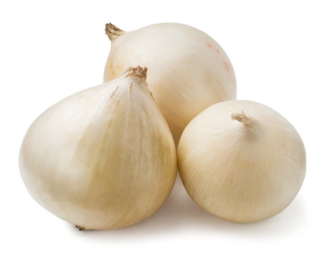three white onions