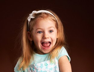 emotional portrait of  little girl © ifatum