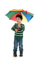 Child with umbrella