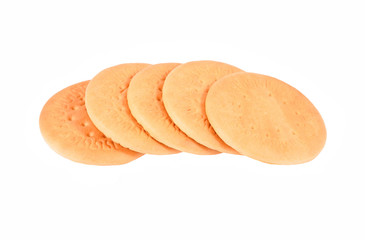Some hardtack cookie, isolated on white background