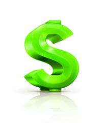 Green dollar sign