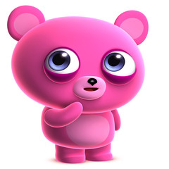 Fototapeta na wymiar pink bear