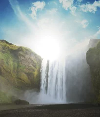 Fototapeten Waterfall in Iceland © Galyna Andrushko