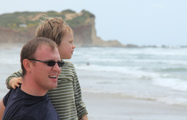 Fototapeta premium father and son