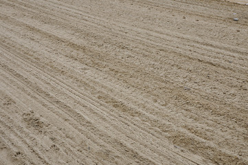 Sand texture with diagonal traces